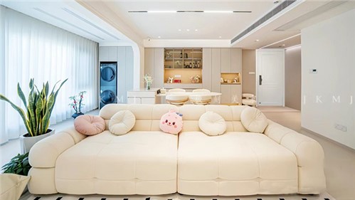 长沙-悦江府｜122m²现代奶油风·全屋整装